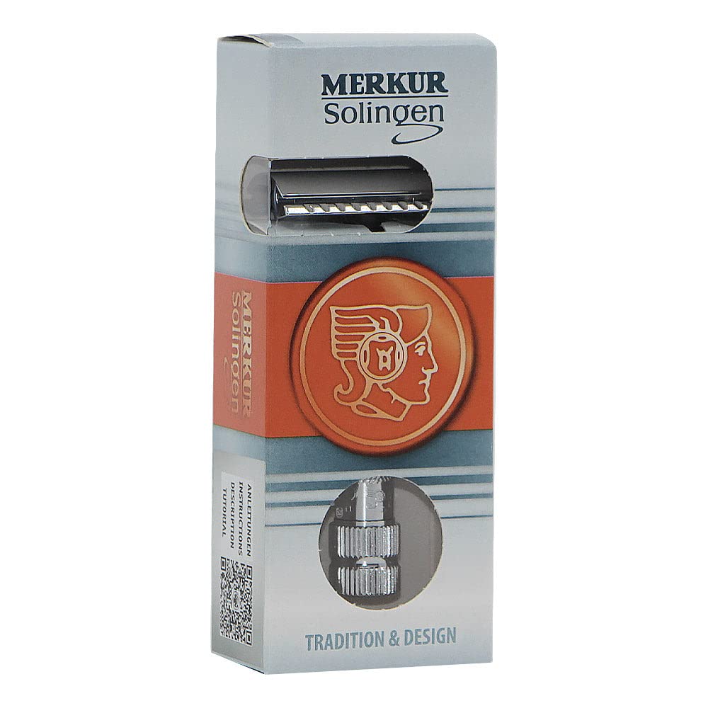 Merkur Mk34c Double Edge Razor with Heavy Duty Short Handle