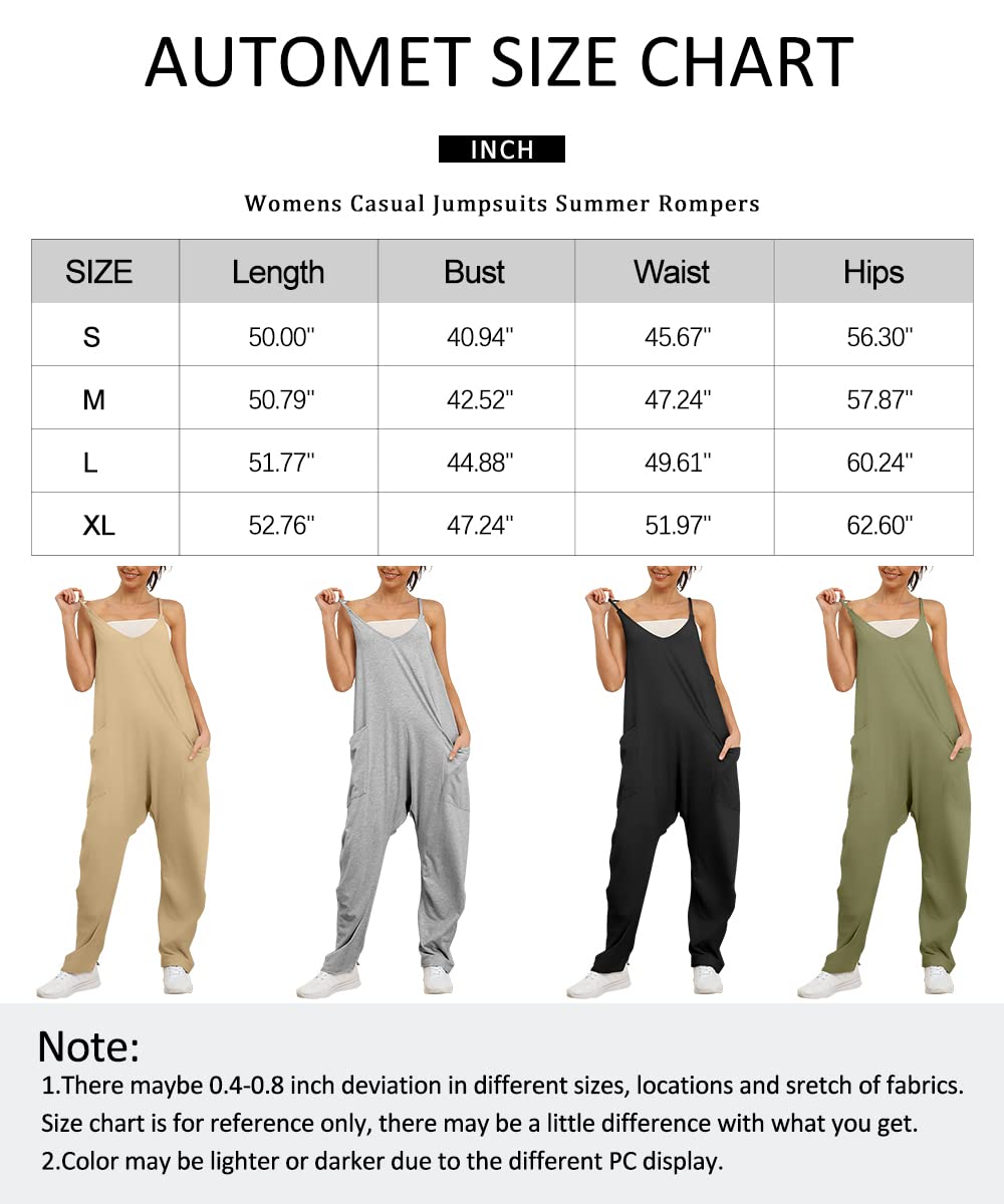 AUTOMET Jumpsuits for Women Casual Summer Outfits Rompers Comfy Y2k Loose Baggy Trendy Overalls Jumpers Fashion Clothes 2024