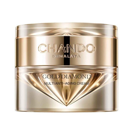 CHANDO HIMALAYA Gold Diamond Multi Anti-aging Cream (55g/1.94oz) - Super Multi-Corrective, Sculpting, Firming, Tightening, Anti-Wrinkle, Moisturizing Night Cream with Tri-peptide, Hyaluronic Acid