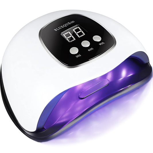 BIGBEAR UV Light for Nails, 48W LED Nail Light for Gel Polish, Fast Nail Dryer with Automatic Sensor, 3 Timer Setting, Small & Portable, UV LED Nail Lamp for Fingernail and Toenail