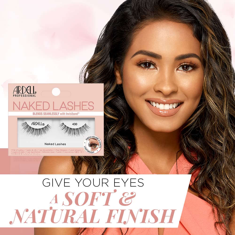 Ardell Strip Lashes Naked Lashes 430 with Invisiband, 1 pair