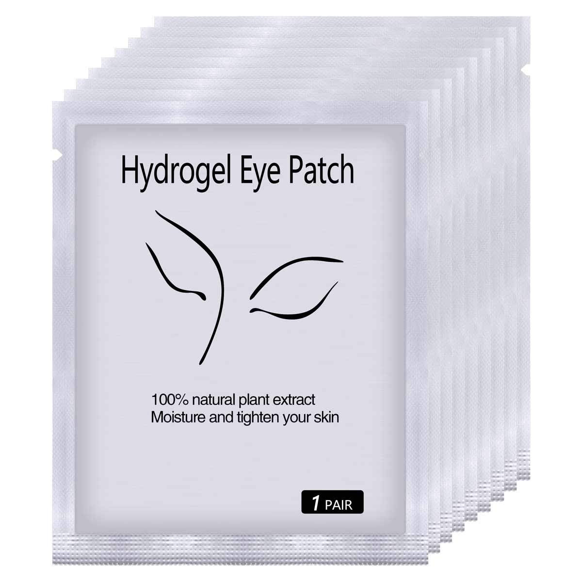 100 Pairs Under Eye Pads for Lash Extensions, Hydrogel Eyelash Patches Lint Free Eye Gel Pads Beauty Tool