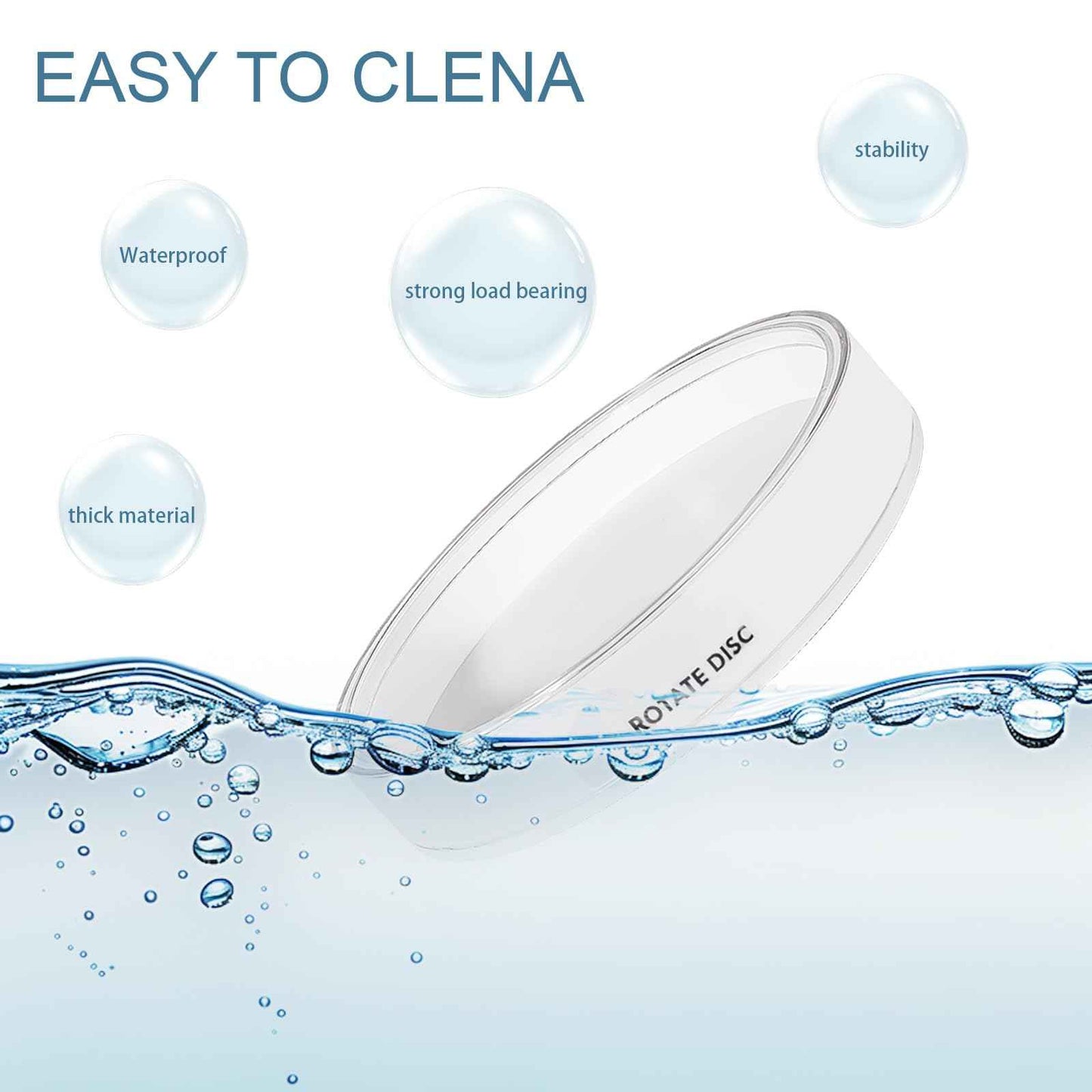 Anyoifax 360 Rotating Makeup Organizer Perfume Tray Skincare Holder Spinning Cosmetic Storage Bathroom Countertop Organizer Lazy Susan Turntable for Dresser, Vanity, Kitchen, Large White