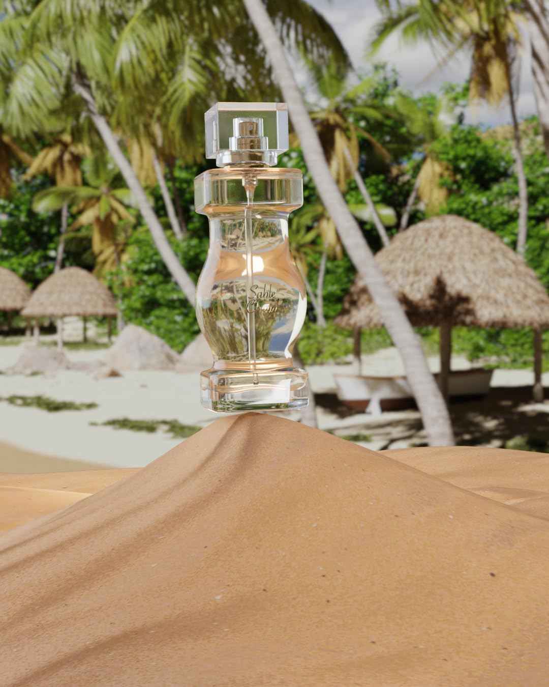 Jeanne Arthes – French Way of Life - Collection Azur - Sable chaud - Perfume for Women – Fruity & Floral Scent – Musk & Patchouli – Made in France – 3.3 Fl.Oz