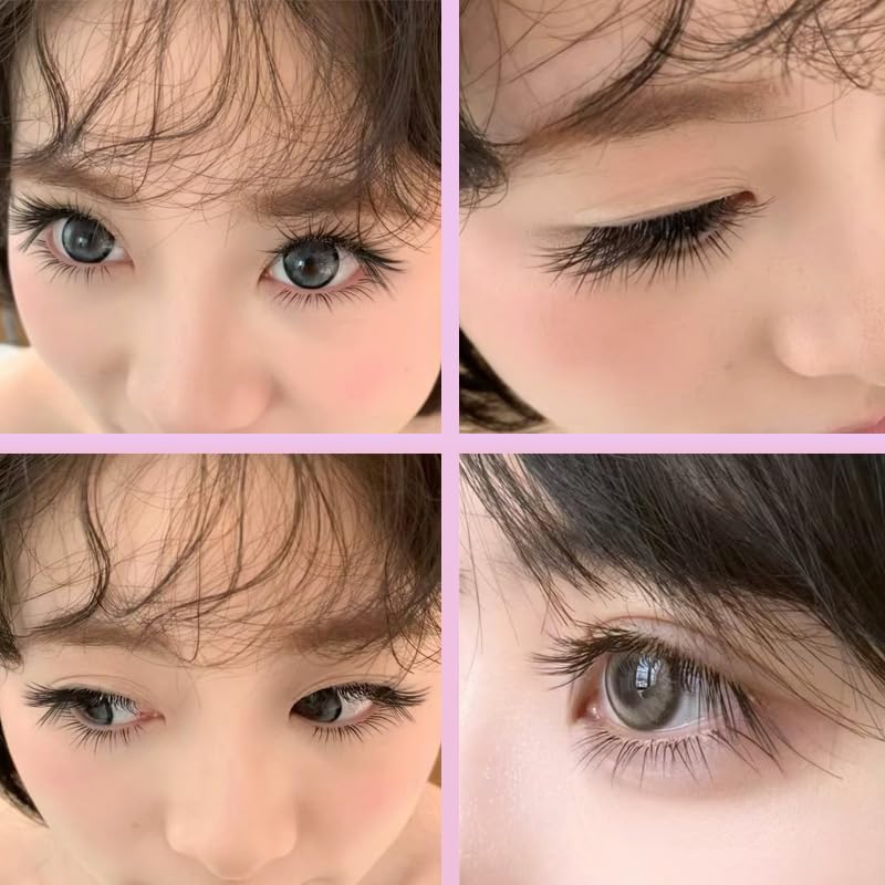 LASGOOS Natural Curl False Eyelashes - 10-13mm Strip Lashes 5 Pairs