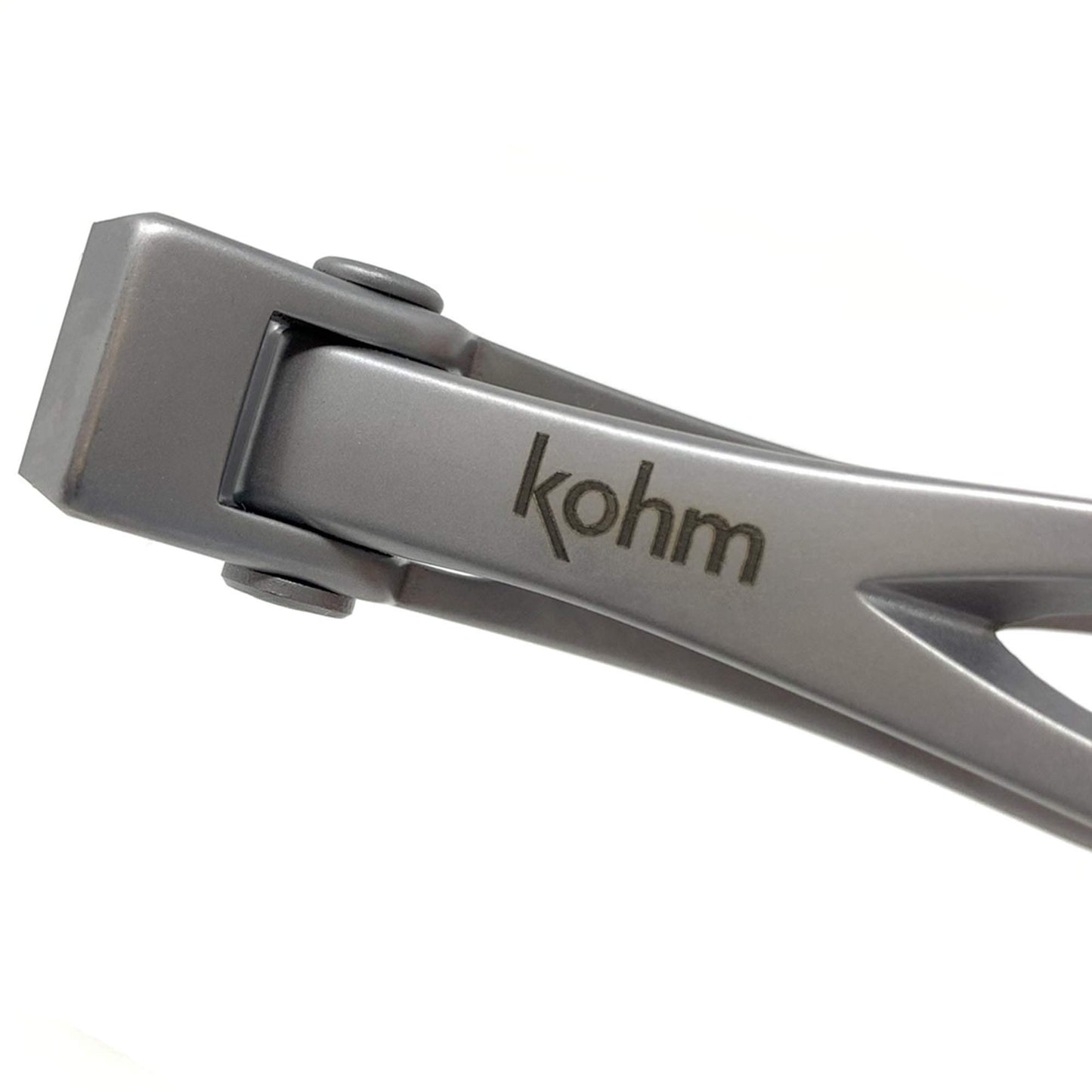 KOHM Nail Clippers + Ingrown Toenail Clippers for Thick Nails - Heavy Duty, Wide Mouth Professional Fingernail and Toenail Clippers for Men, Women & Seniors, Silver