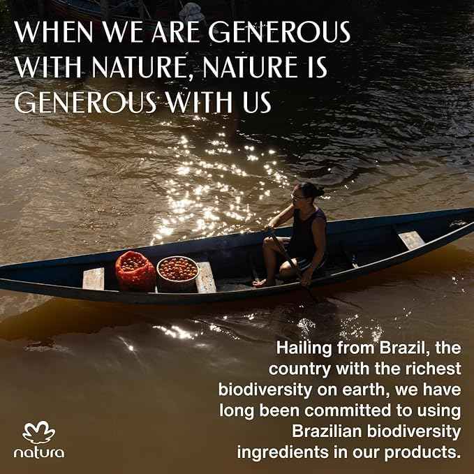 Natura -Brazil Nut (Castanha) Renourishing Liquid Hand Soap - Anti-Dryness - Coconut Derived Cleanser - Vegan Skin Care - Brazilian Beauty Secrets - Self Care & Body Care - 8.4 fl oz (250ml)