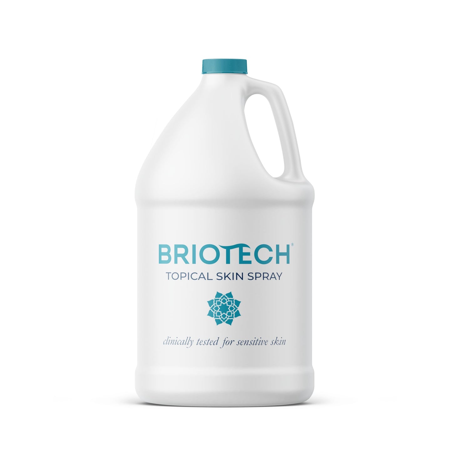 BRIOTECH Topical Skin Spray, Hypochlorous Acid for Body & Face, Eyelid Cleanser, HOCl Facial Mist, Support Against Irritation, Calm Redness, Soothe Foot & Scalp, 1 Gallon Refill, 1 ct