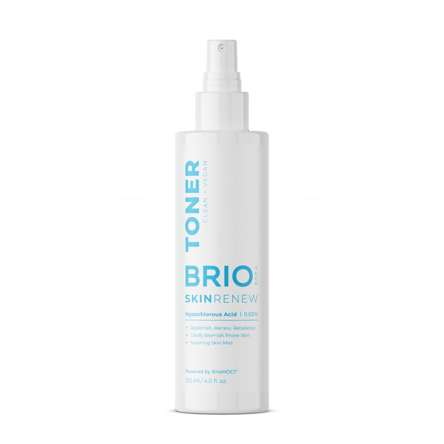 BRIOTECH Skin Renew Toner, Hypochlorous Acid Spray Topical Skin Spray for Face and Skin, Minimize Appearance of Blemishes, Soothing Mist for Redness & Bumps, 4 fl oz