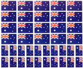 Australian Flag Temporary Tattoos, 40 Pack, Waterproof