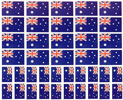 Australian Flag Temporary Tattoos, 40 Pack, Waterproof