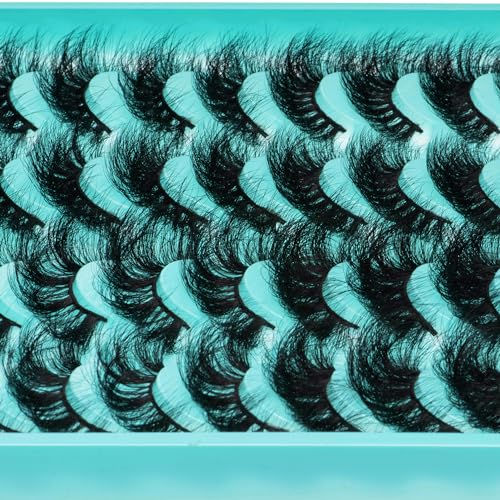Fluffy 3D Volume Lashes 20-25MM D Curl Mixed 4 Styles 20 Pairs