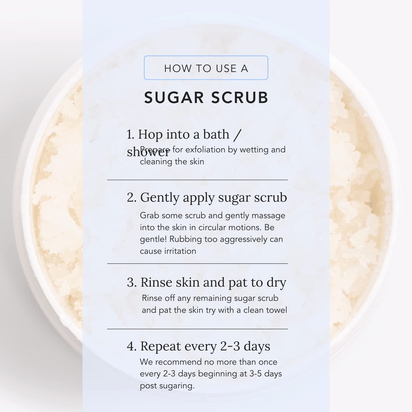 Sugar Me Smooth Body Sugar Scrub (Pure Peppermint) Ultra Hydrating and Exfoliating Scrub for Nourishing Essential Body Care Body Scrub womens scrubs