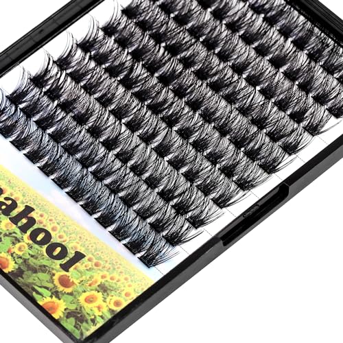 Handmade D Curl 10-20mm to Choose 120Pcs Natural long Individual Thick Base Cluster Eyelashes Dramatic Look DIY Volume Eye Lashes Extensions (14mm)