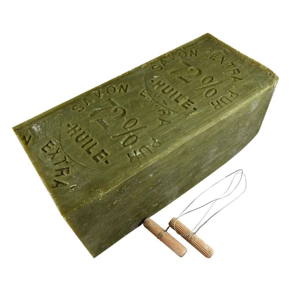 Marius Fabre Olive Oil Marseille Soap Block with Soap Cutter 35.2 Ounces