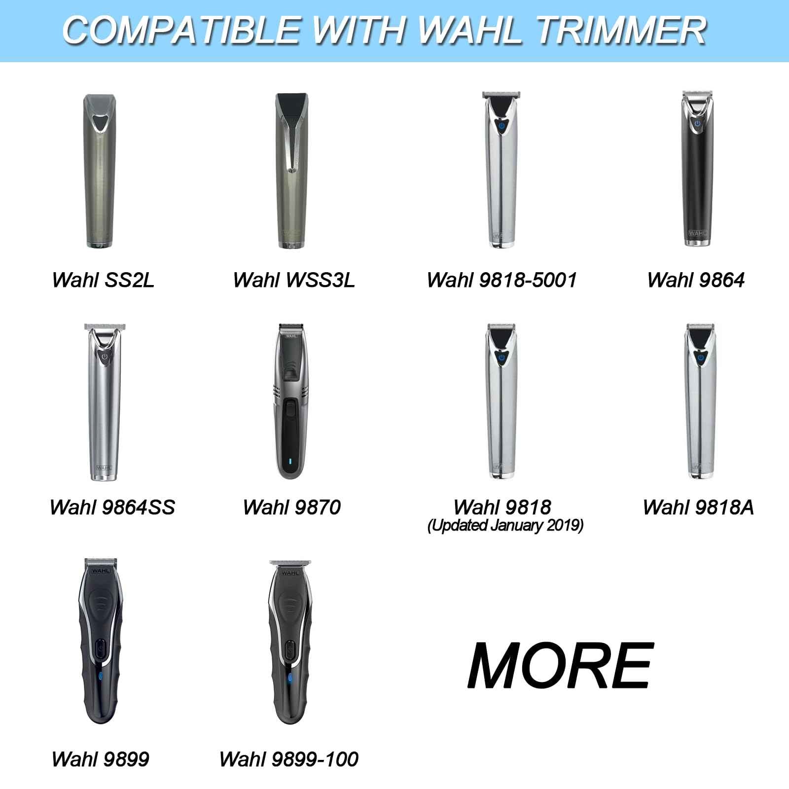 VHBW 5V Clipper Charger Replacement for Wahl Trimmer 9864, 7065, Wss31, 9870, 9818A Charging Cable, 9864SS, SS2L, 5616L, 5701, 9896, 9899, 9818-5001, 9884L2 AC Power Charger