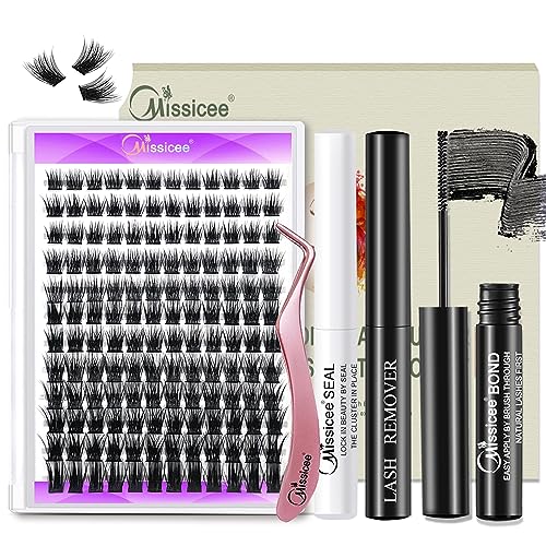 DIY Cluster Lash Extension Kit with Bond & Seal – 144pcs