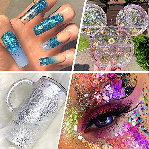 Estanoite 36 Colors Chunky Glitter Mix – Face, Nail & Body