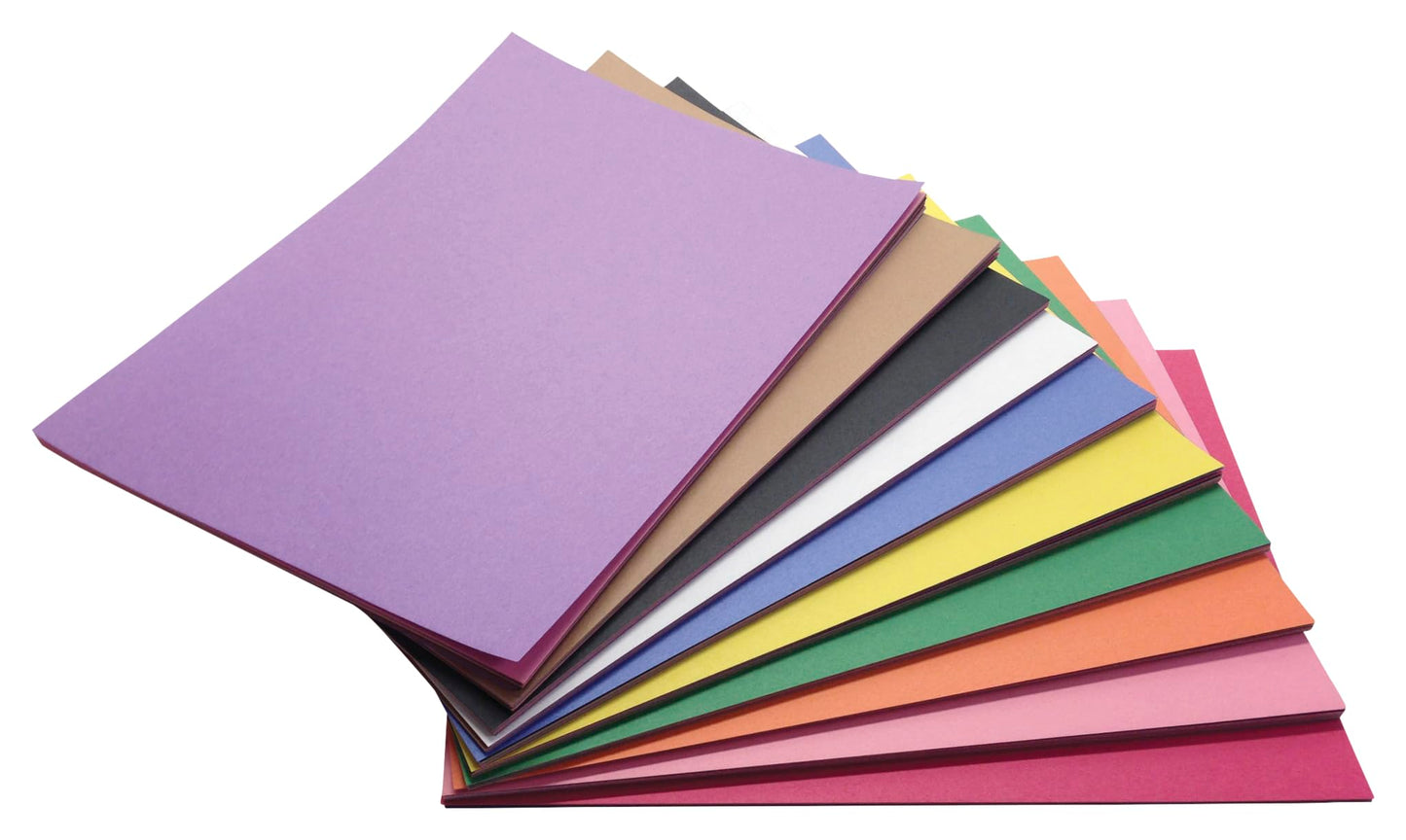 Childcraft Construction Paper, 9 x 12 Inches, Assorted Colors, 500 Sheets - 1465886