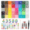 43500 Resin Rhinestones 3mm 40 Colors Flatback Gems & Glue Kit