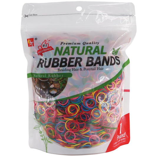 1000 Pcs Rubber Bands Hair Band Soft Elastic Hair Accessories Braids Mini Hair Ties Stretchy Hair Ties No Damage Rubber Bands for Hair Made in Vietnam (Red - 4 Pack of 250 Pcs)