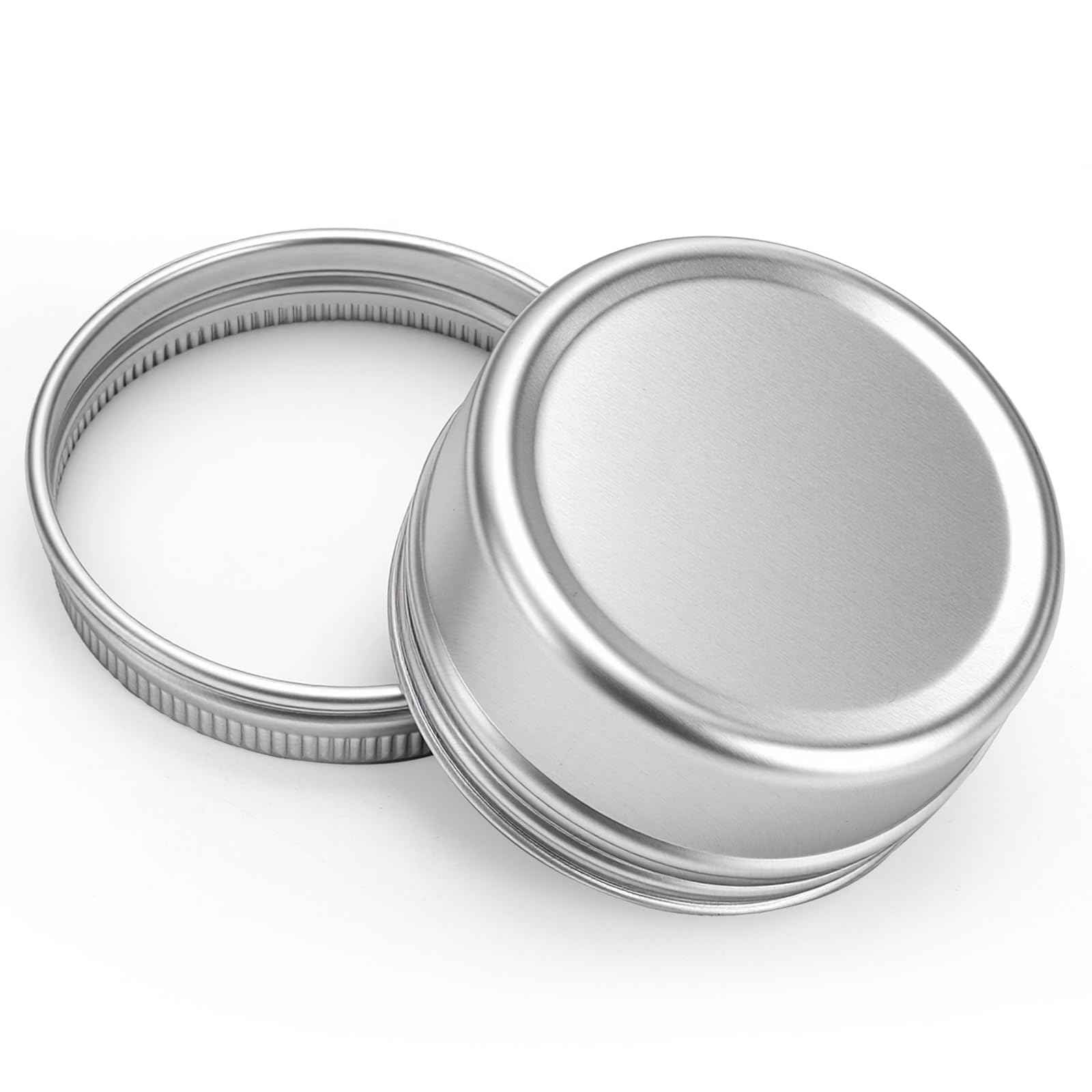 Tosnail 48 Pack 1 Oz / 30 ML Mini Metal Round Tins with Screw Lids, 1.85 Inch Empty Sample Jars, Travel Storage Containers