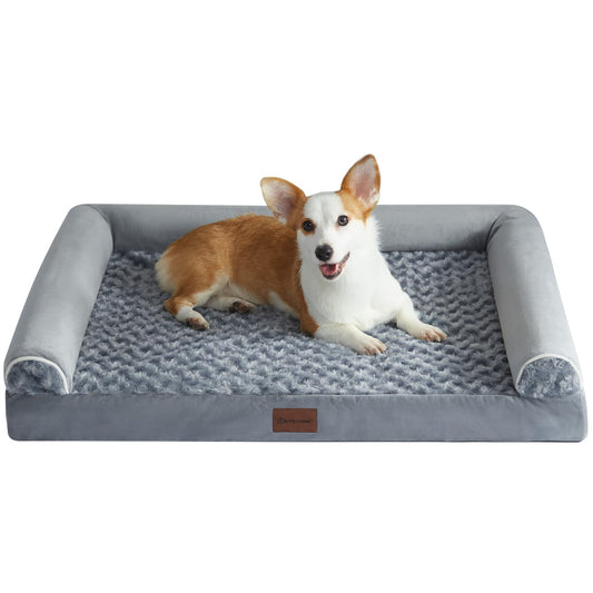 BFPETHOME Dog Beds for Large Dogs, Orthopedic Dog Bed for Medium Large Dogs,Big Waterproof Couch Dog Pet Bed with Removable Washable Cover