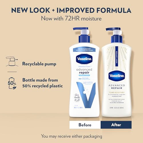 Vaseline Intensive Care Advanced Repair Body Lotion, 20.3 oz, Pack of 3