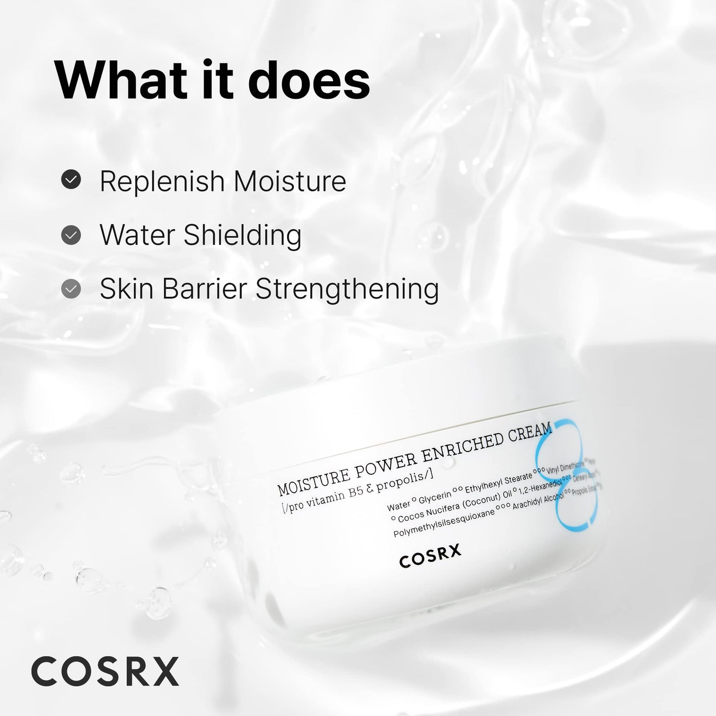 COSRX Hydration Moisturizer, Velvety, Silky Finish, Long Lasting Hydration, 50ml/1.69 fl.oz