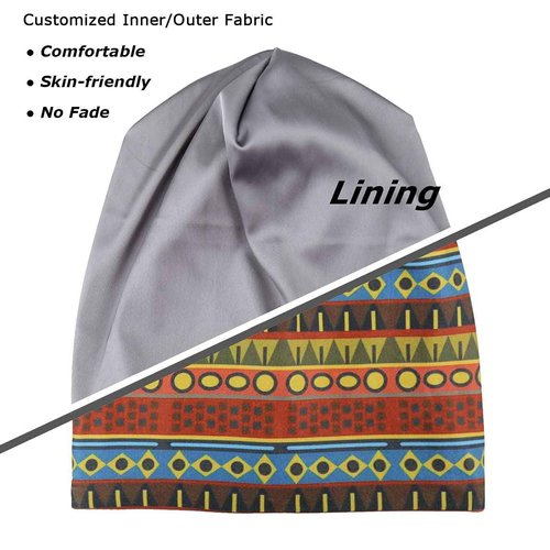 Curly Hair Wrap Natural Hair Buff Head Cover Night Slap Cap for Women