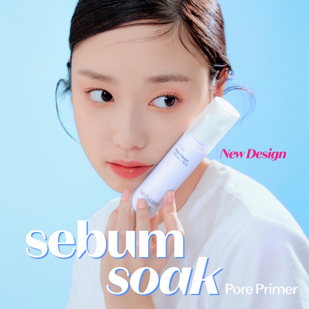 ETUDE Sebum Soak Pore Primer 30ml (23AD) | Long-Lasting Makeup Base with Sebum Control Effect and Matte Finish | Great Pore Coverage | Kbeauty