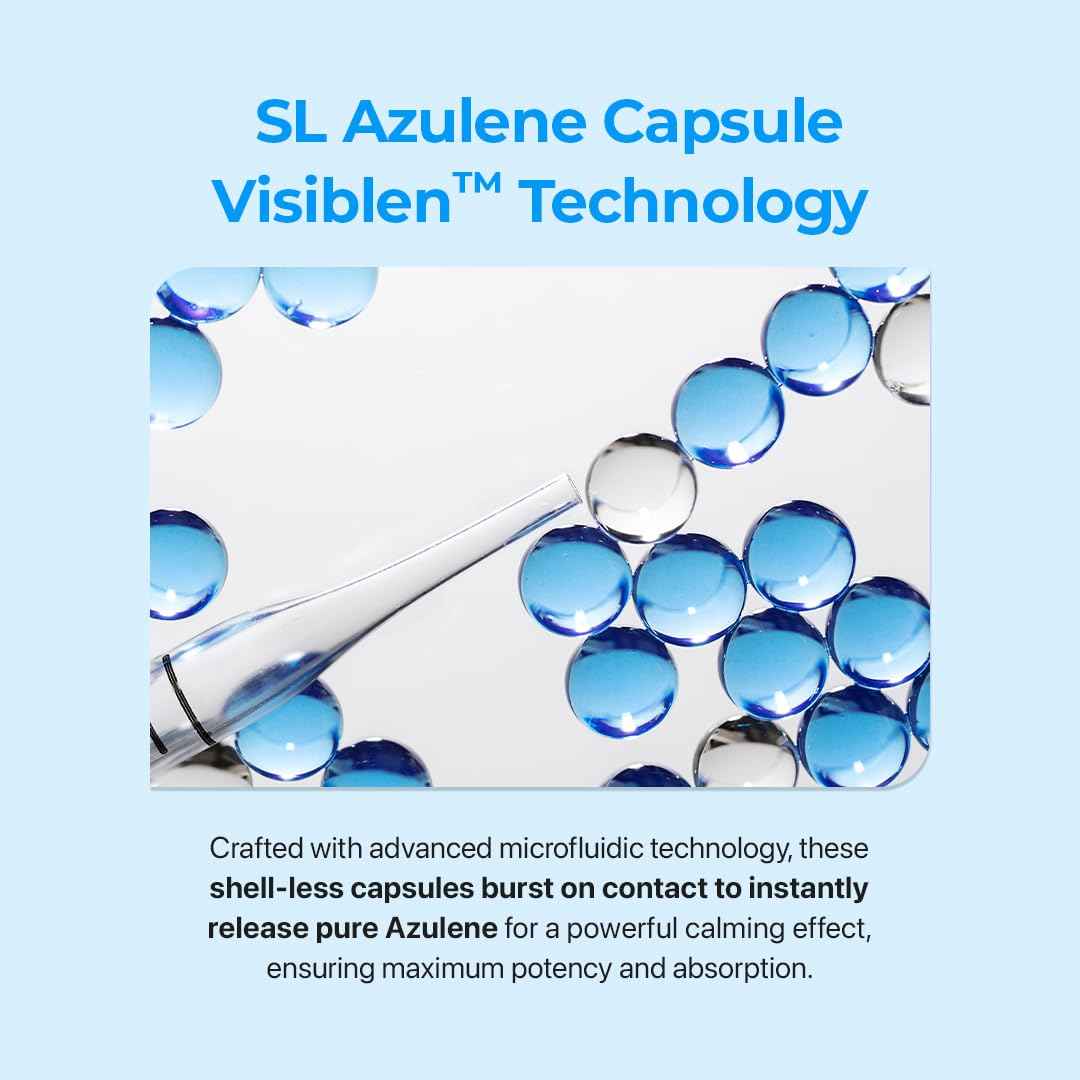 Le Nubele Azulene Cica Hyaluronic PDRN Capsule Standard Ampoule 02, Salmon DNA PDRN 3,000ppm, Peptide, Collagen Booster, Skin Rejuvenation, Hydrating, Acne Skin, Korean Skin Care 30ml/1.01 fl.oz.