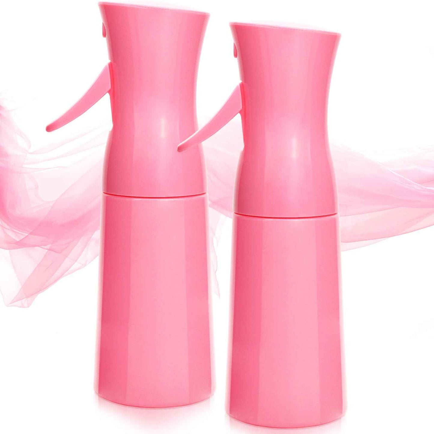 XSBAIHUO Empty Spray bottles, Spray Water Bottle Fine Mist Refillable, Continuous Spray Bottle for Hair, Skin Care, Planting, Showering Pets, Travel, Cleaning & Home (Pink 2Pack