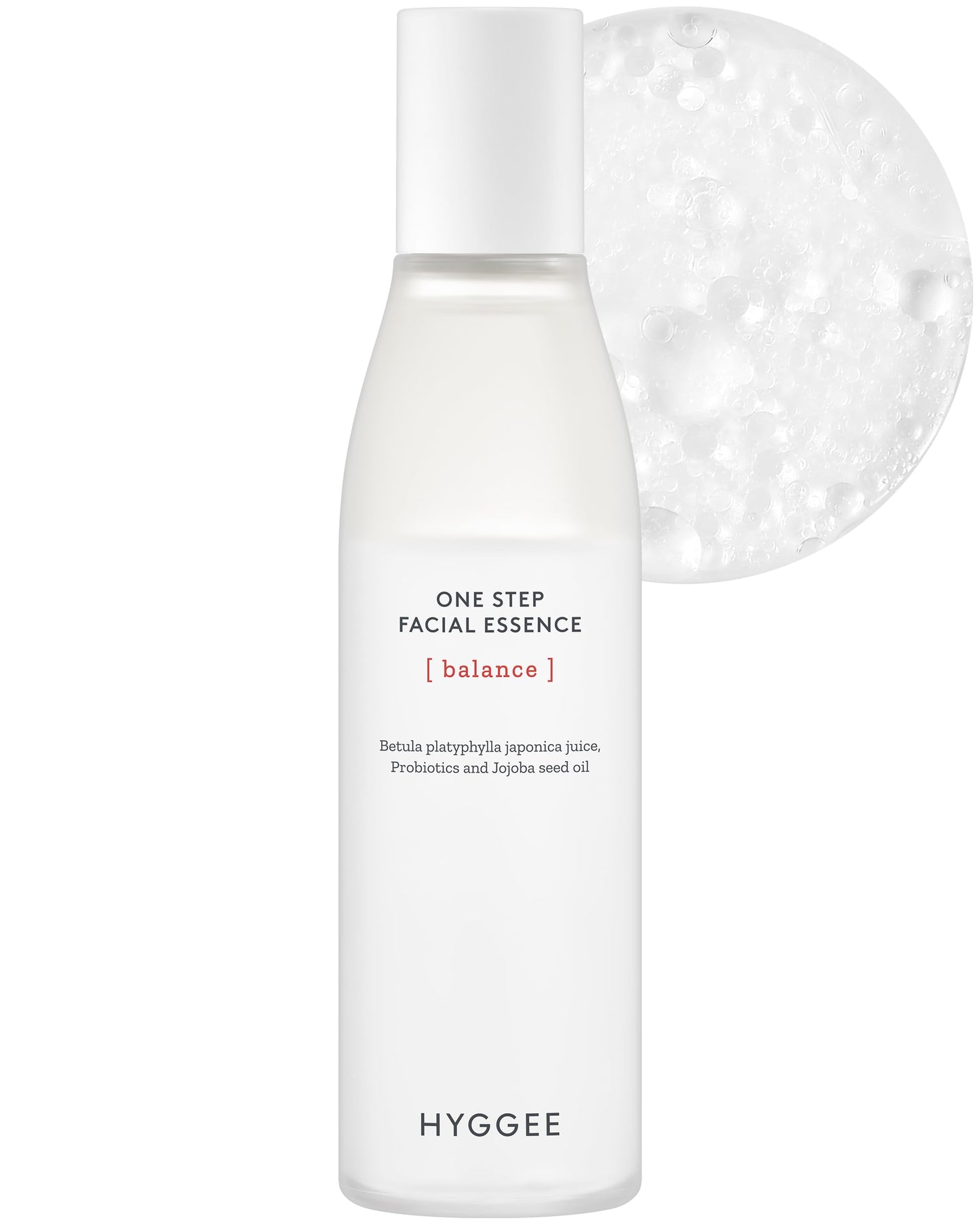 HYGGEE Onestep Facial Essence - Bi-Phase Hydrating Korean Toner with Birch Sap and Probiotics - Water and Oil Essence, 3.9 fl.oz.