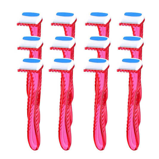 EAMTOP Women Razors Bikini Shaver Pack of 12 Pubic Hair Removal T-Type Razor for Body Cosmetic Tool