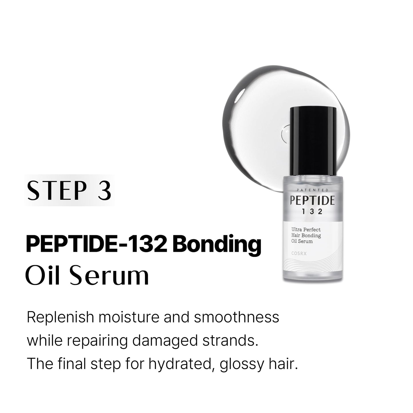 COSRX PEPTIDE 132 Hair Shampoo & Treatment Set - Bonding Shampoo + Bonding Treatment