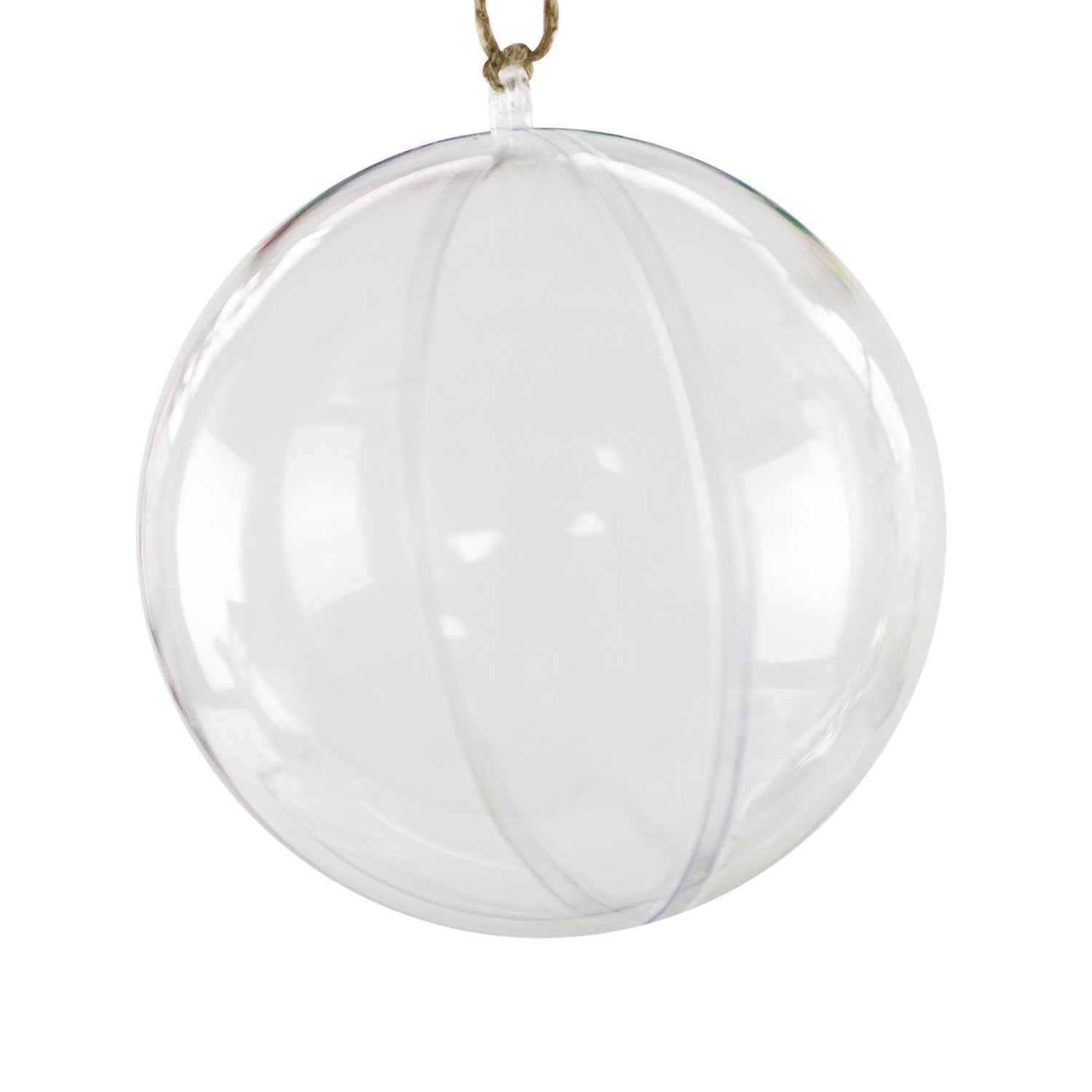 Super Z Outlet Clear Plastic Acrylic Bath Bomb Mold Shells Molding Balls Kit (120mm, 12 Pack)