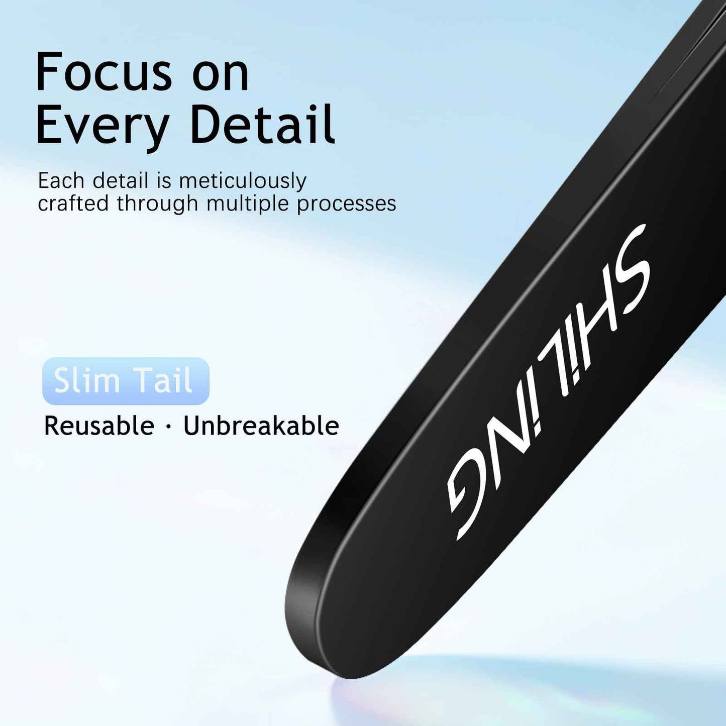 Shiling Professional Eyebrow Tweezers, Black, Stainless Steel, 1mm Ultra-Thin Tip, Anti-Rust Coating, Precision Slanted Design for Facial Hair Removal