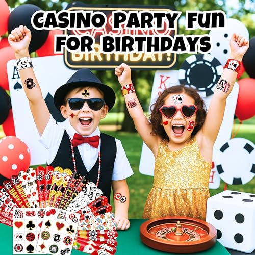 48PC Safari Jungle Party Favors Set - Slap Bracelets & Tattoos