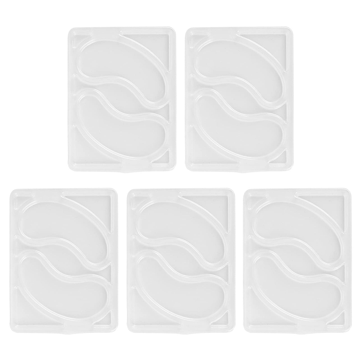 Eye Mask Mold, 5Pcs Reusable Eye Mask Molds Multifunctional Mask Patch Tray Plate Set Reusable Portable Eye Patches Molds for Facial Mask Machine