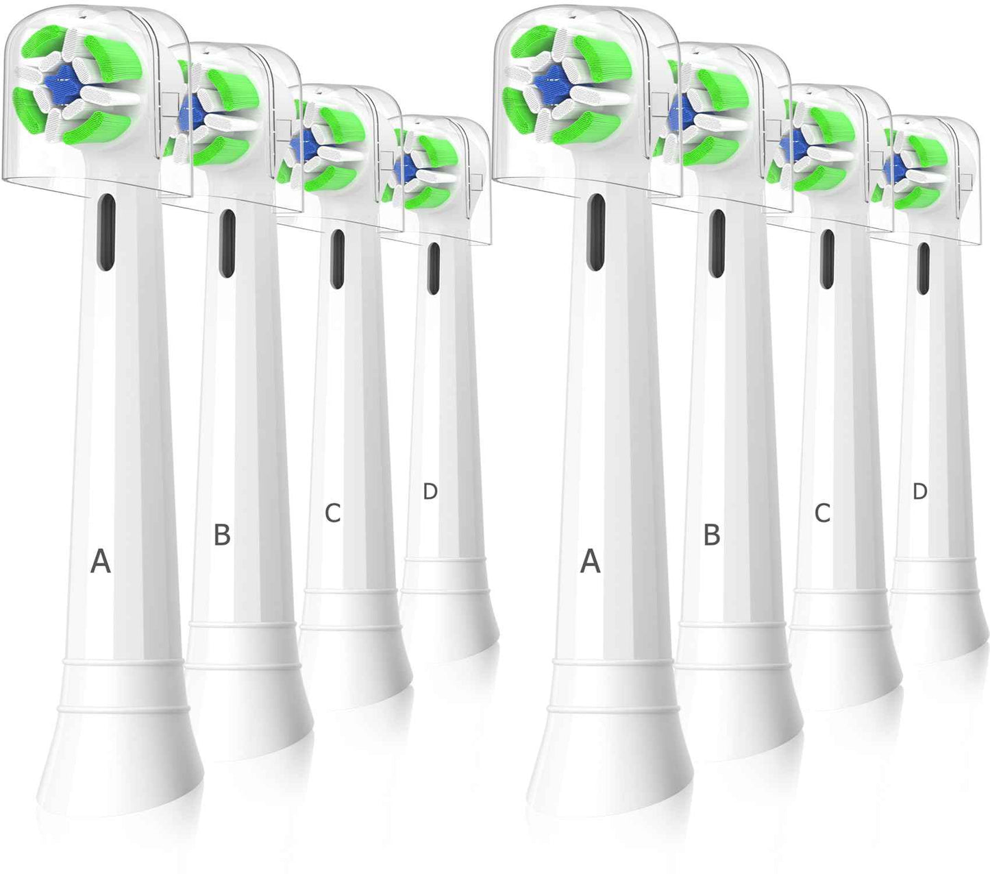 iO Replacement Heads Compatible with Oral B iO Electric Toothbrush, Toothbrush Head for Oral b iO 2 3 4 5 6 7 8 9 10 Series (8 White)