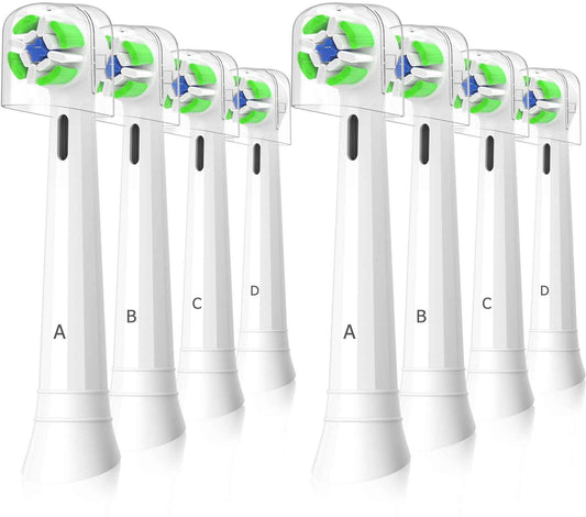 iO Replacement Heads Compatible with Oral B iO Electric Toothbrush, Toothbrush Head for Oral b iO 2 3 4 5 6 7 8 9 10 Series (8 White)