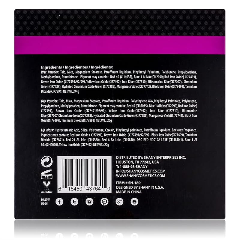 SHANY All About That Face Makeup Kit - 126 Color Set for Beginners