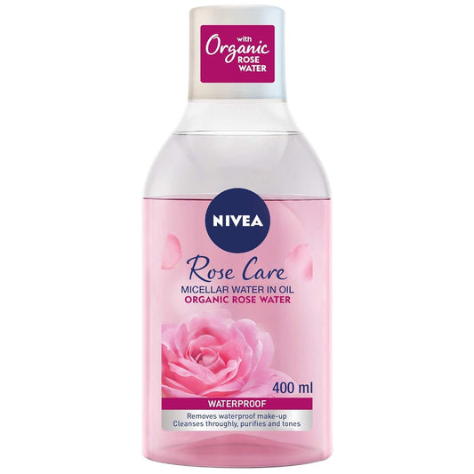 NIVEA Micellar Cleansing Water, Skin Breathe Rose MicellAIR, 400ml