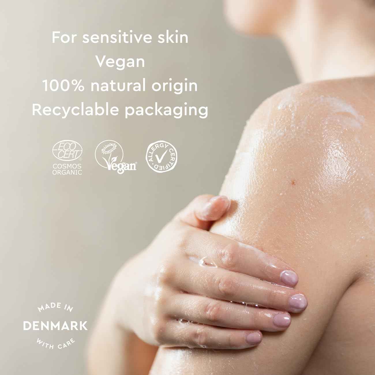 Urtekram No Perfume Shower Gel - Moisturizing Skin Cleaning Agent for All Ages & Skin Types