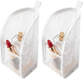 KTHostler White 2 Pack Large Capacity Waterproof Travel Toiletry Bag with Mesh Organizer