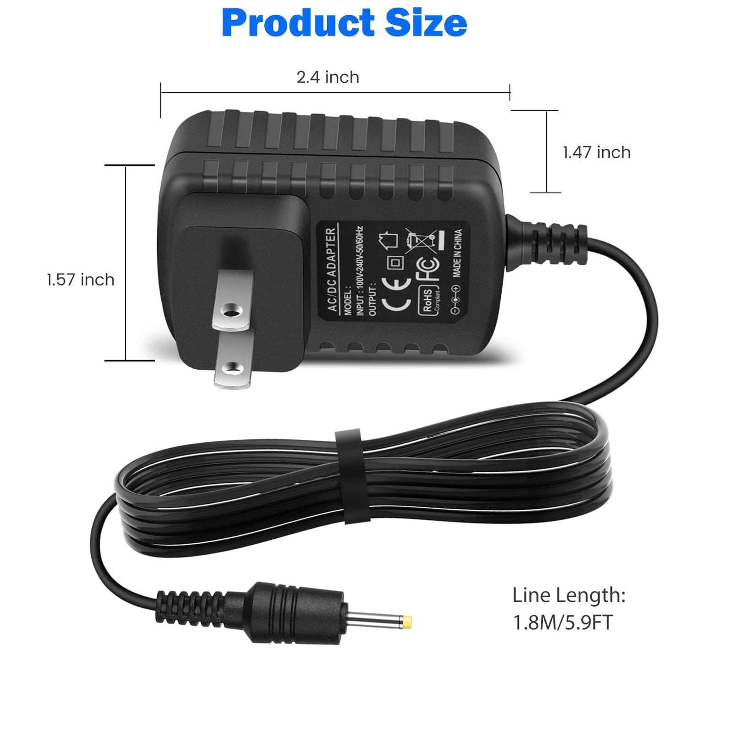 2.3V Charger Compatible with Braun BT3000 BT3020 BT3021 BT3022 BT3221 BT3222 BT3240 MG3010 MGK3020 MGK3021 MGK3025 MGK3210 MGK3220 MGK 3221 MGK 3225 Beard Trimmer/Hair Clipper
