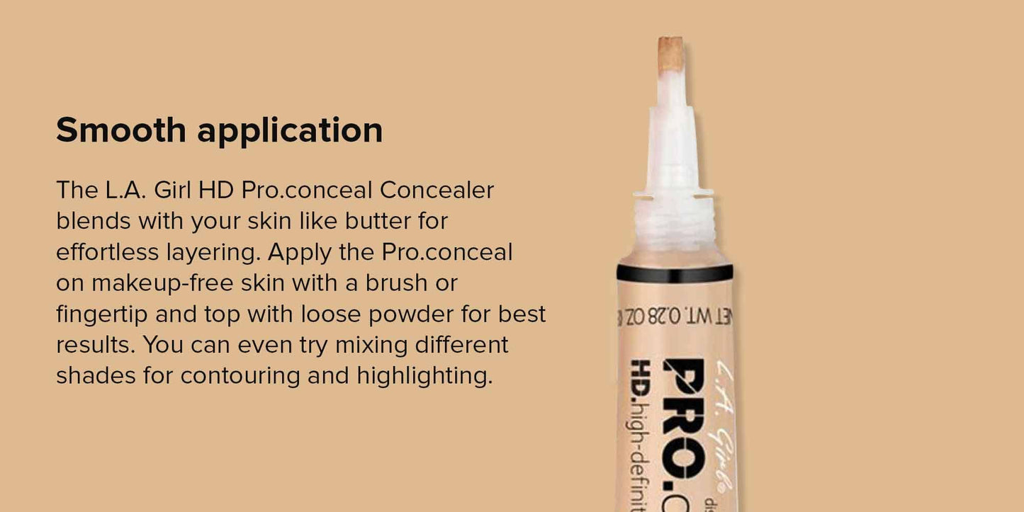 LA Girl Pro High Definition Concealer (1, GC 971 Classic Ivory), 16 Ounce