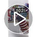 Patriotic Red White Blue Glitter Stick for Face & Body