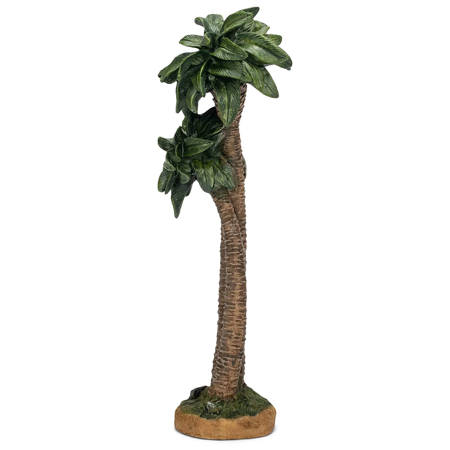 THREE KINGS GIFTS THE ORIGINAL GIFTS OF CHRISTMAS Realistic Palm Tree, Polystone Flat Bottom for Stability, Table Top Nativity Scene Figurine, for The 14 inch Scale Collection